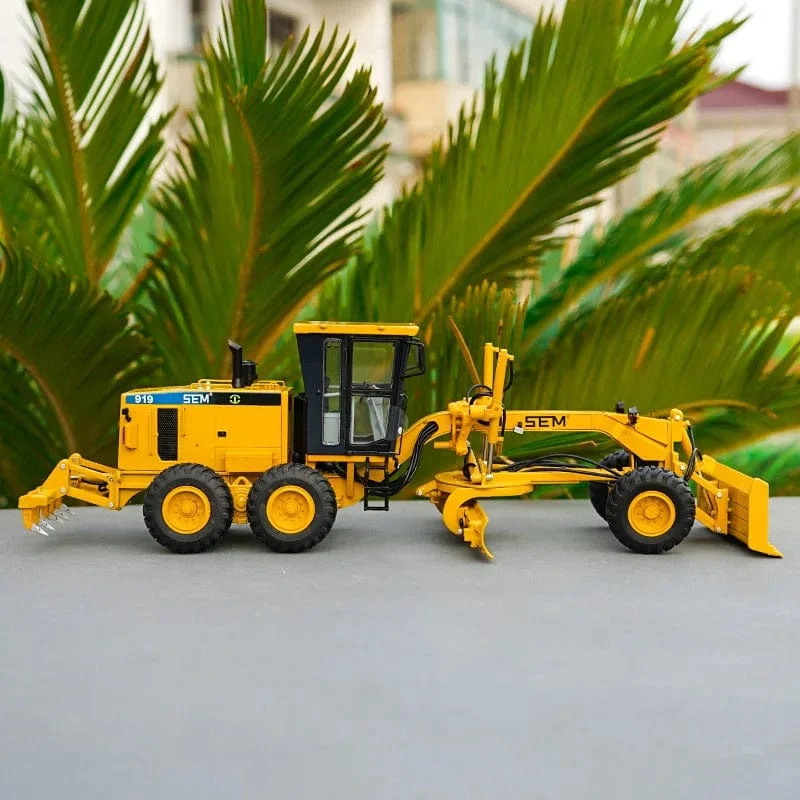 1:35 Maßstab Druckguss Engineering Baumaschinen Modell Spielzeug für CAT SEM919 Grader Modell Legierung Replik Sammlung Spielzeug