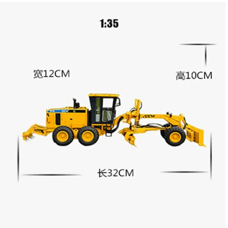 1:35 Maßstab Druckguss Engineering Baumaschinen Modell Spielzeug für CAT SEM919 Grader Modell Legierung Replik Sammlung Spielzeug
