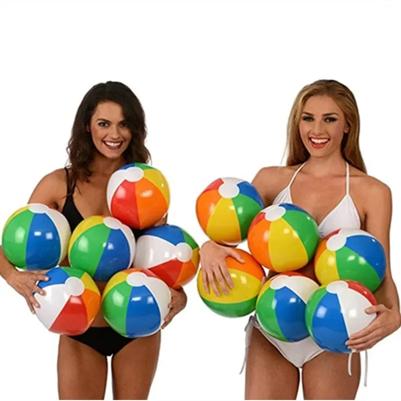 30 cm Aufblasbarer Wasserball Bunte Luftballons Schwimmbadparty Wasserspiel Luftballons Strandsport Duschball Lustiges Spielzeug für Kinder