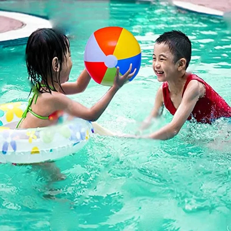 30 cm Aufblasbarer Wasserball Bunte Luftballons Schwimmbadparty Wasserspiel Luftballons Strandsport Duschball Lustiges Spielzeug für Kinder