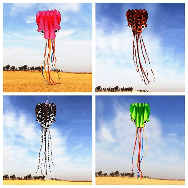 Freies verschiffen neue octopus drachen fliegen spielzeug für kinder drachen aufblasbare kite färbung drachen Outdoor spielzeug Wind power kite linien