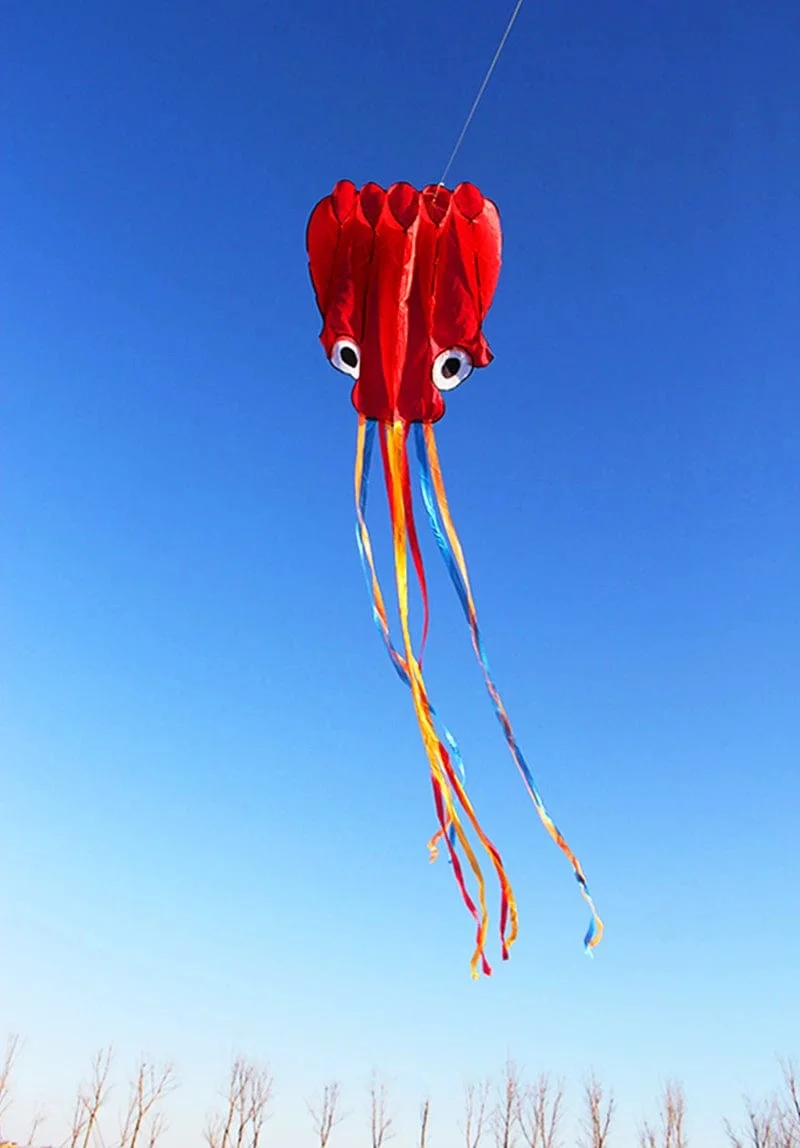 Freies verschiffen neue octopus drachen fliegen spielzeug für kinder drachen aufblasbare kite färbung drachen Outdoor spielzeug Wind power kite linien