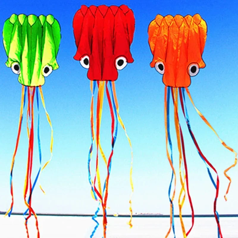 Freies verschiffen neue octopus drachen fliegen spielzeug für kinder drachen aufblasbare kite färbung drachen Outdoor spielzeug Wind power kite linien
