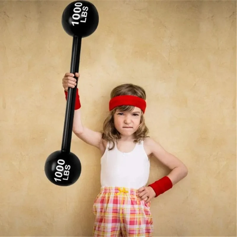 Aufblasbare Hantel Spielzeug Kreativität PVC Party-Event Spiel Requisiten Dekoration Simulation Gym Spaß Spiel Hantel Lustige Spielzeug Geschenke
