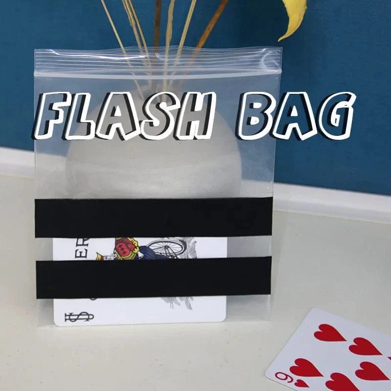 Flash Bag Zaubertricks, visueller Kartenwechsel, Bill Swapped, Erscheinen, Verschwinden, Magia, Magier, Nahaufnahme, Illusionen, Gimmicks, Mentalismus-Requisiten