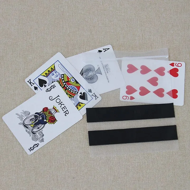 Flash Bag Zaubertricks, visueller Kartenwechsel, Bill Swapped, Erscheinen, Verschwinden, Magia, Magier, Nahaufnahme, Illusionen, Gimmicks, Mentalismus-Requisiten