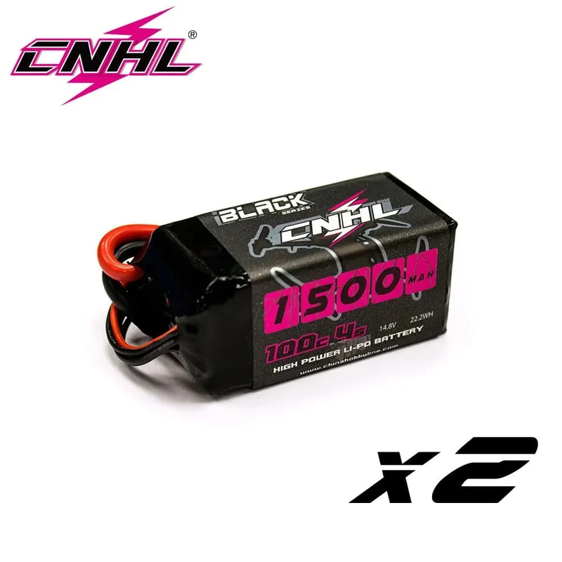 2 STÜCKE CNHL 4S 14.8 V Lipo Batterie 1100 mAh 1300 mAh 1500 mAh 100C Mit XT60 Stecker Für FPV Flugzeug Drone Quadcopter Hubschrauber Hobby