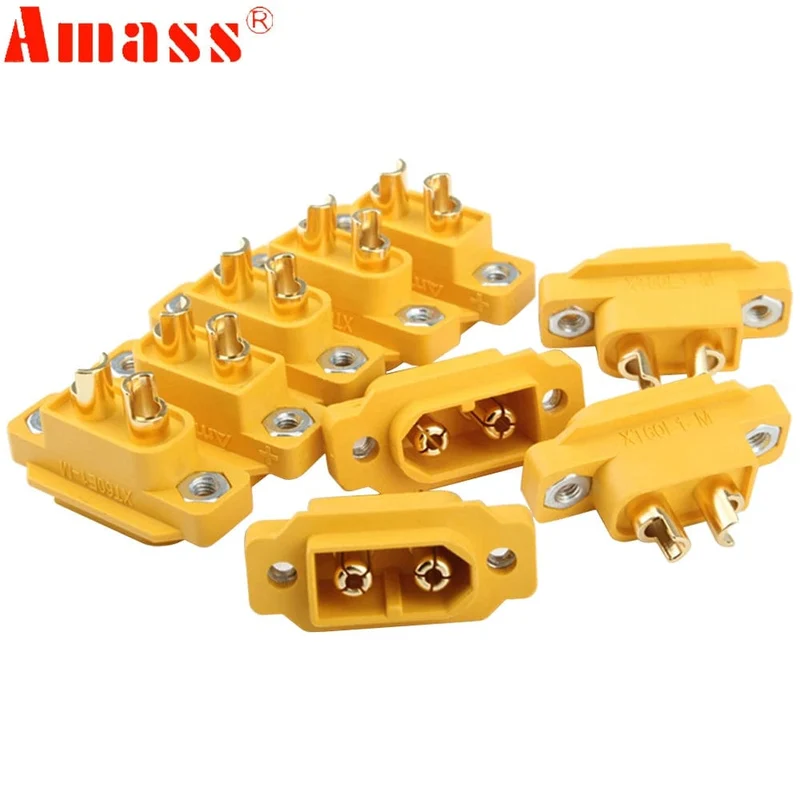 5 teile/los AMASS XT60E-M XT60 Stecker Für Racing Modelle/Multicopter Fest Bord/ DIY Ersatzteil Auto Drone spielzeug