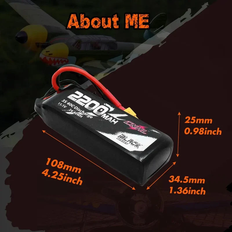 2 STÜCKE CNHL 3S 11.1 V Lipo Batterie 2200 mAh 30C 70C Mit XT60 Stecker Für RC Flugzeug Hubschrauber Quadcopter FPV Drone Auto Racing Hobby