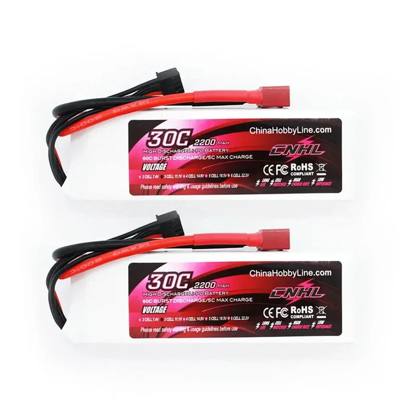 2 STÜCKE CNHL 3S 11.1 V Lipo Batterie 2200 mAh 30C 70C Mit XT60 Stecker Für RC Flugzeug Hubschrauber Quadcopter FPV Drone Auto Racing Hobby