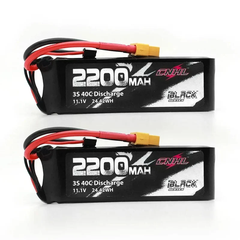 2 STÜCKE CNHL 3S 11.1 V Lipo Batterie 2200 mAh 30C 70C Mit XT60 Stecker Für RC Flugzeug Hubschrauber Quadcopter FPV Drone Auto Racing Hobby