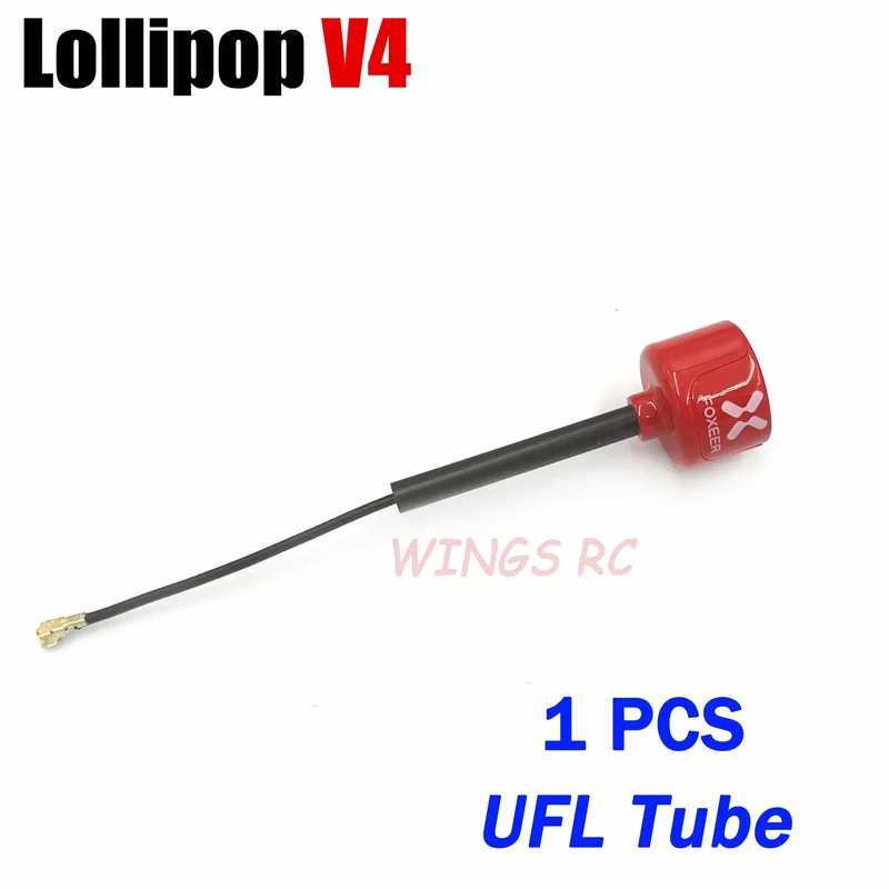 Foxeer Antenne Lollipop 4 V4 FPV Antenne 5.8G 2.6 Dbi Stubby RHCP SMA RPSMA UFL Gerade/Winkel MMCX 7.2g für FPV RC Racing Drone