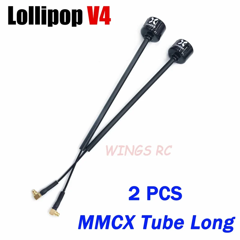 Foxeer Antenne Lollipop 4 V4 FPV Antenne 5.8G 2.6 Dbi Stubby RHCP SMA RPSMA UFL Gerade/Winkel MMCX 7.2g für FPV RC Racing Drone