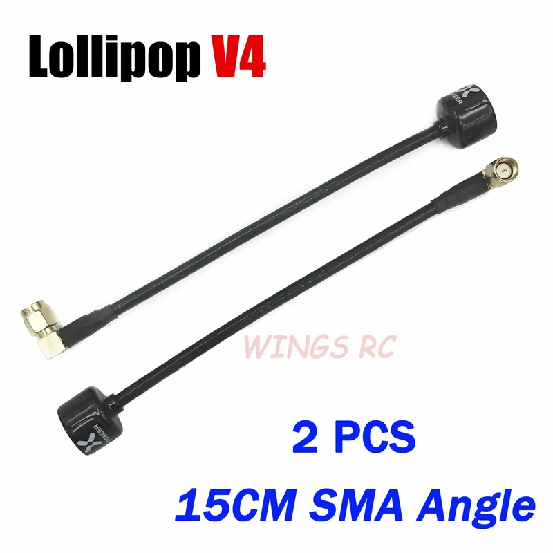 Foxeer Antenne Lollipop 4 V4 FPV Antenne 5.8G 2.6 Dbi Stubby RHCP SMA RPSMA UFL Gerade/Winkel MMCX 7.2g für FPV RC Racing Drone