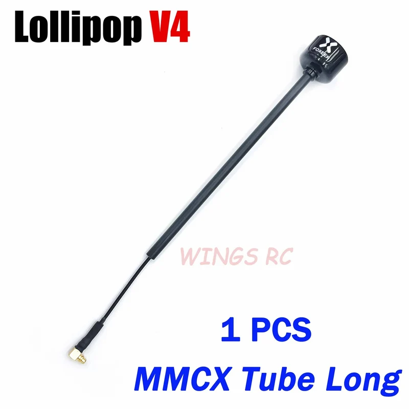 Foxeer Antenne Lollipop 4 V4 FPV Antenne 5.8G 2.6 Dbi Stubby RHCP SMA RPSMA UFL Gerade/Winkel MMCX 7.2g für FPV RC Racing Drone