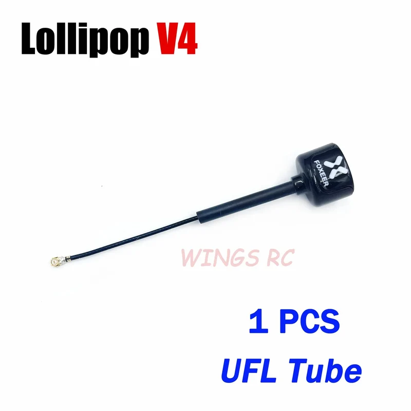 Foxeer Antenne Lollipop 4 V4 FPV Antenne 5.8G 2.6 Dbi Stubby RHCP SMA RPSMA UFL Gerade/Winkel MMCX 7.2g für FPV RC Racing Drone