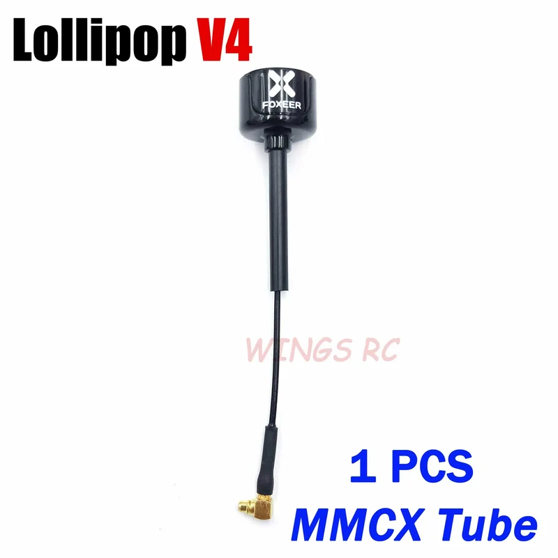 Foxeer Antenne Lollipop 4 V4 FPV Antenne 5.8G 2.6 Dbi Stubby RHCP SMA RPSMA UFL Gerade/Winkel MMCX 7.2g für FPV RC Racing Drone