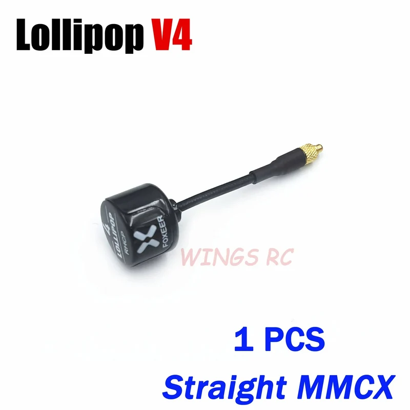 Foxeer Antenne Lollipop 4 V4 FPV Antenne 5.8G 2.6 Dbi Stubby RHCP SMA RPSMA UFL Gerade/Winkel MMCX 7.2g für FPV RC Racing Drone