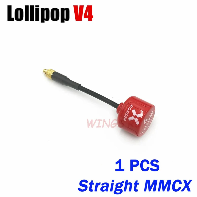 Foxeer Antenne Lollipop 4 V4 FPV Antenne 5.8G 2.6 Dbi Stubby RHCP SMA RPSMA UFL Gerade/Winkel MMCX 7.2g für FPV RC Racing Drone