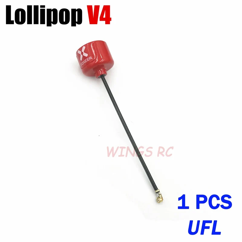 Foxeer Antenne Lollipop 4 V4 FPV Antenne 5.8G 2.6 Dbi Stubby RHCP SMA RPSMA UFL Gerade/Winkel MMCX 7.2g für FPV RC Racing Drone