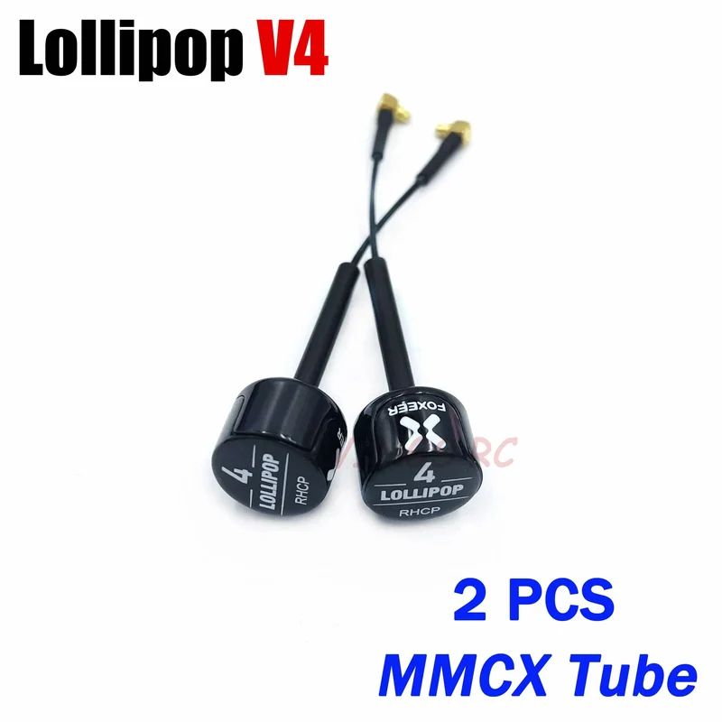 Foxeer Antenne Lollipop 4 V4 FPV Antenne 5.8G 2.6 Dbi Stubby RHCP SMA RPSMA UFL Gerade/Winkel MMCX 7.2g für FPV RC Racing Drone