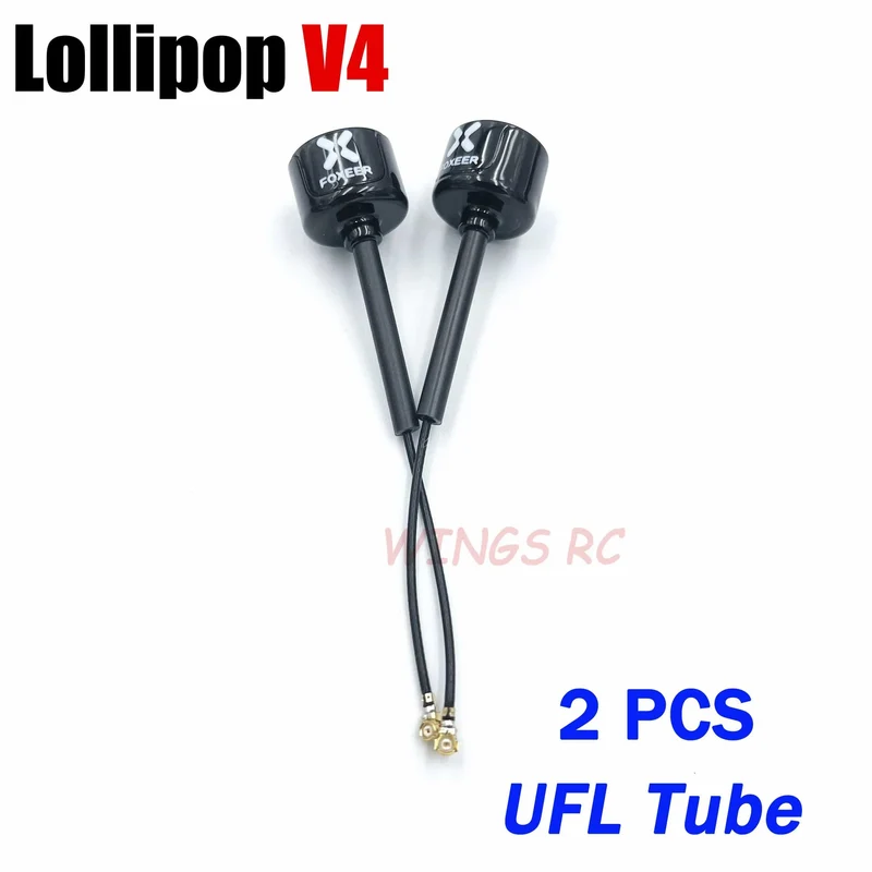 Foxeer Antenne Lollipop 4 V4 FPV Antenne 5.8G 2.6 Dbi Stubby RHCP SMA RPSMA UFL Gerade/Winkel MMCX 7.2g für FPV RC Racing Drone