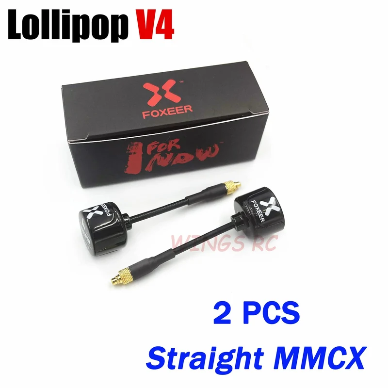 Foxeer Antenne Lollipop 4 V4 FPV Antenne 5.8G 2.6 Dbi Stubby RHCP SMA RPSMA UFL Gerade/Winkel MMCX 7.2g für FPV RC Racing Drone