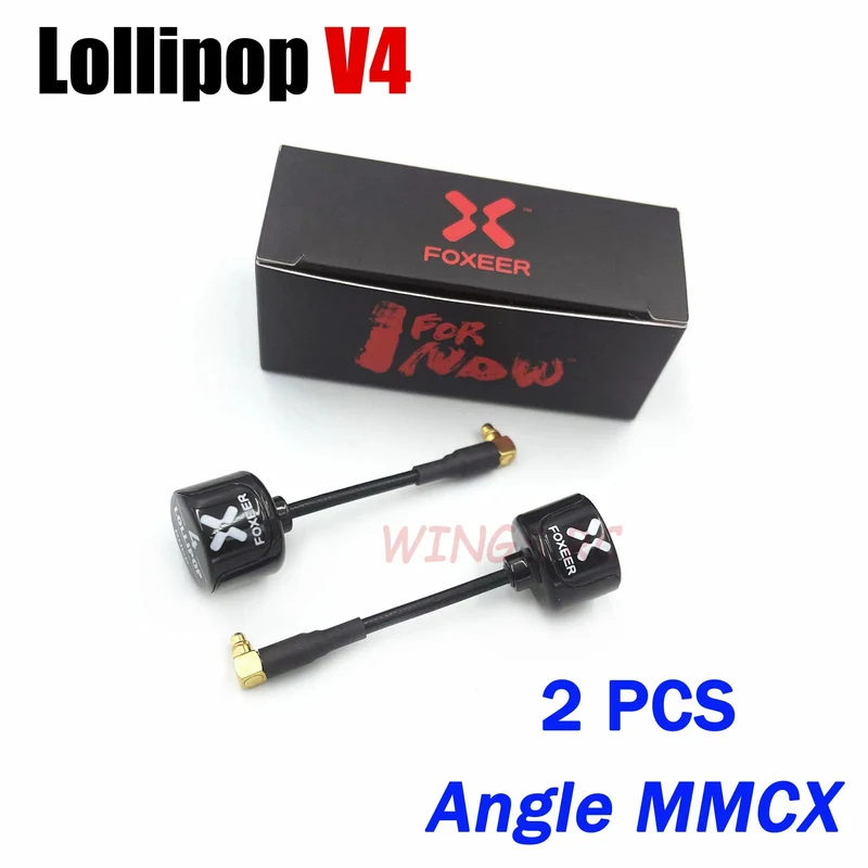 Foxeer Antenne Lollipop 4 V4 FPV Antenne 5.8G 2.6 Dbi Stubby RHCP SMA RPSMA UFL Gerade/Winkel MMCX 7.2g für FPV RC Racing Drone
