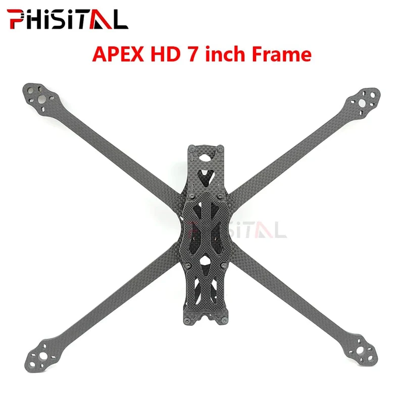 APEX HD 7-Zoll-Rahmenbausatz Kohlefaser-Quadcopter Langstrecken-5.5-mm-Arm 315 mm DIY-Teile für FPV Freestyle RC Racing Drone