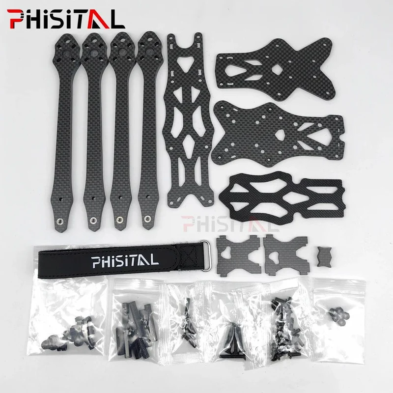 APEX HD 7-Zoll-Rahmenbausatz Kohlefaser-Quadcopter Langstrecken-5.5-mm-Arm 315 mm DIY-Teile für FPV Freestyle RC Racing Drone