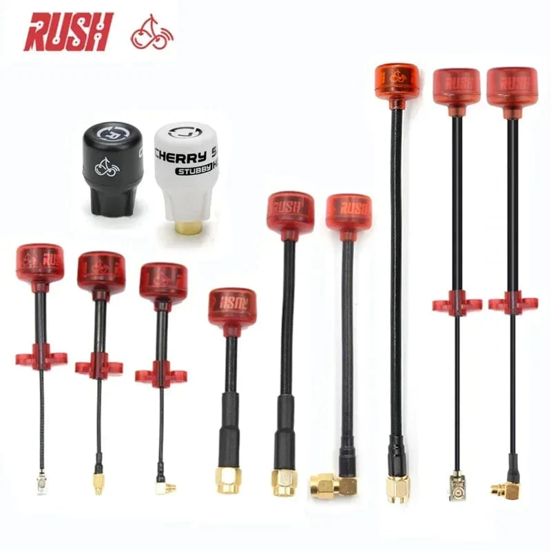 Rush Cherry FPV 5.8G Antenne SMA MMCX UFL IPEX LHCP RHCP Langstrecken-Antennenanschlussadapter Stubby für Racing Drone Goggles