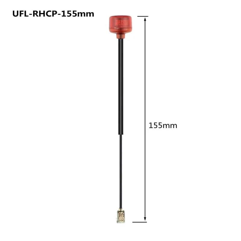 Rush Cherry FPV 5.8G Antenne SMA MMCX UFL IPEX LHCP RHCP Langstrecken-Antennenanschlussadapter Stubby für Racing Drone Goggles