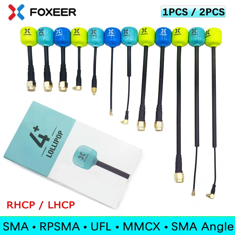 Foxeer Antenne Lollipop 4 Plus 4+ FPV Antenne 5.8G 2.6 Dbi RHCP SMA RPSMA UFL MMCX FPV Omni LDS Antenne für FPV Racing Drone