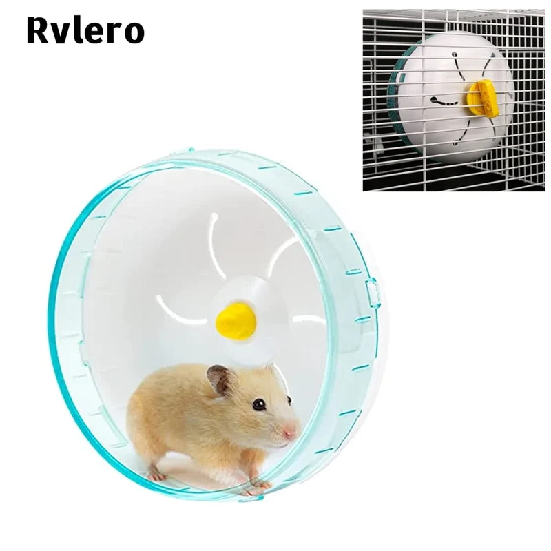 Laufrad für Hamster, 3 Größen, leises rotierendes Joggingrad für kleine Haustiere, Sportrad für kleine Haustiere, Spielzeug für Hamsterkäfige, Zubehör
