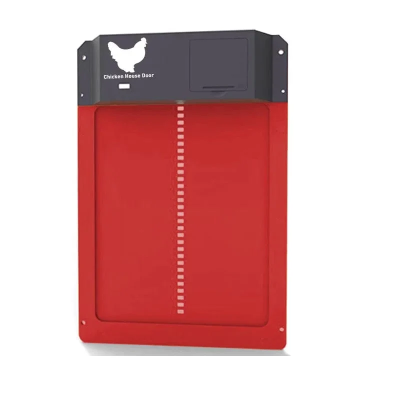 Automatischer Hühnerstall-Türöffner, batteriebetrieben, Lichtsensor-Steuerung, wasserdicht, Haustierklappe, Zubehör, Upgrade, ABS-Haustor