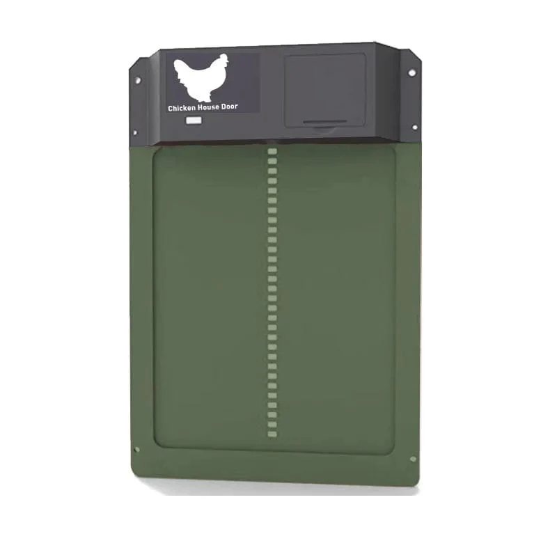 Automatischer Hühnerstall-Türöffner, batteriebetrieben, Lichtsensor-Steuerung, wasserdicht, Haustierklappe, Zubehör, Upgrade, ABS-Haustor