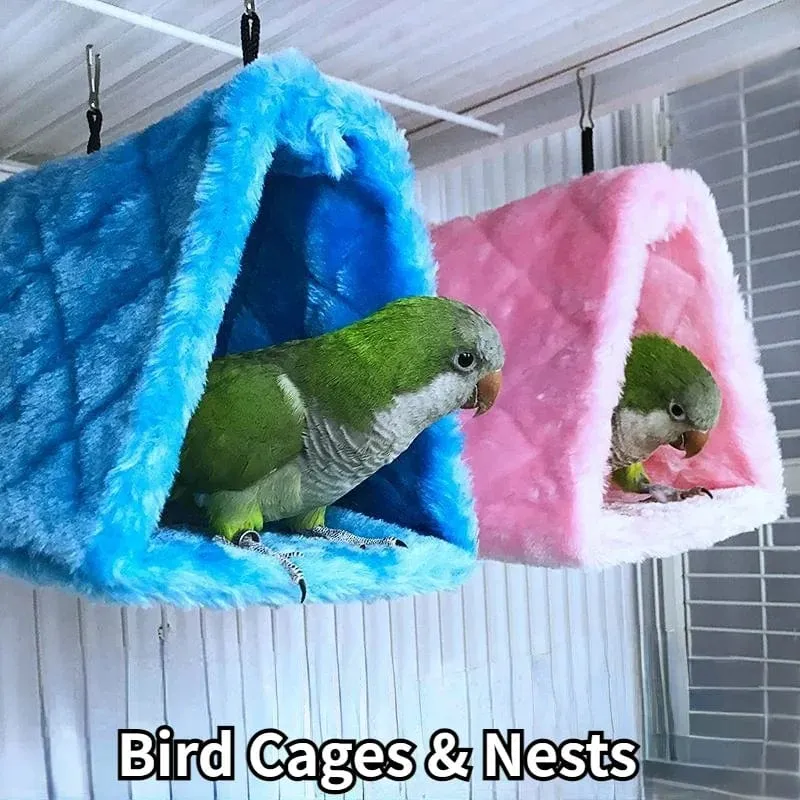 Haustier Vogel Papagei Käfige Warme Hängematte Hütte Zelt Mode Bett Hängende Höhle für Schlafen und Schlüpfen Käfig Dekoration