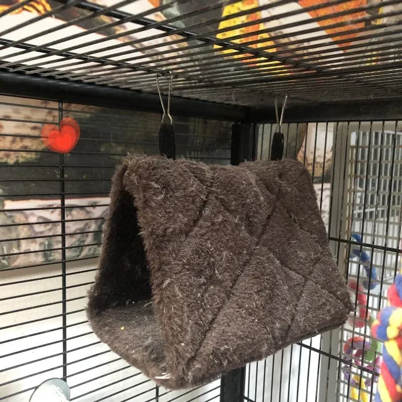 Haustier Vogel Papagei Käfige Warme Hängematte Hütte Zelt Mode Bett Hängende Höhle für Schlafen und Schlüpfen Käfig Dekoration