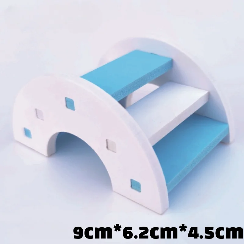 Hamsterspielzeug aus Holz, Regenbogenbrücke, Wippe, Schaukelspielzeug, Aktivität für Kleintiere, Kletterspielzeug, DIY-Zubehör für Hamsterkäfige