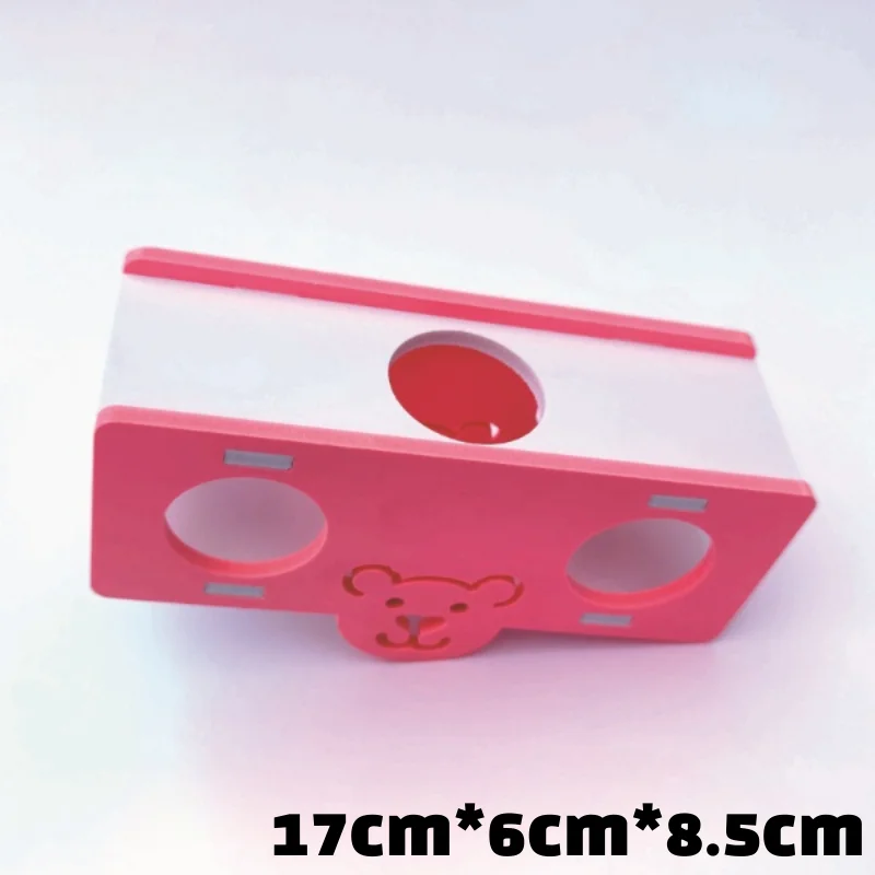 Hamsterspielzeug aus Holz, Regenbogenbrücke, Wippe, Schaukelspielzeug, Aktivität für Kleintiere, Kletterspielzeug, DIY-Zubehör für Hamsterkäfige