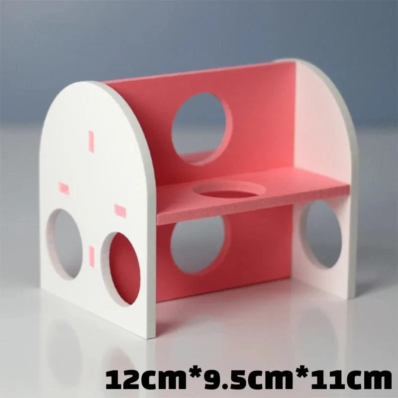 Hamsterspielzeug aus Holz, Regenbogenbrücke, Wippe, Schaukelspielzeug, Aktivität für Kleintiere, Kletterspielzeug, DIY-Zubehör für Hamsterkäfige