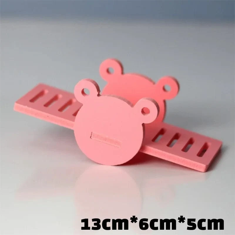 Hamsterspielzeug aus Holz, Regenbogenbrücke, Wippe, Schaukelspielzeug, Aktivität für Kleintiere, Kletterspielzeug, DIY-Zubehör für Hamsterkäfige