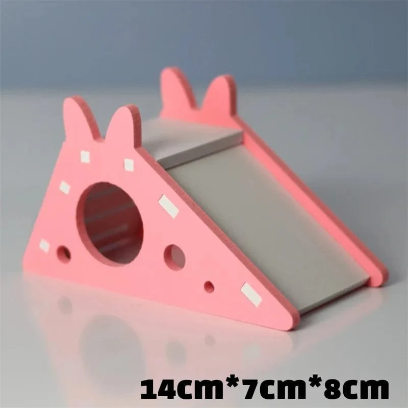 Hamsterspielzeug aus Holz, Regenbogenbrücke, Wippe, Schaukelspielzeug, Aktivität für Kleintiere, Kletterspielzeug, DIY-Zubehör für Hamsterkäfige