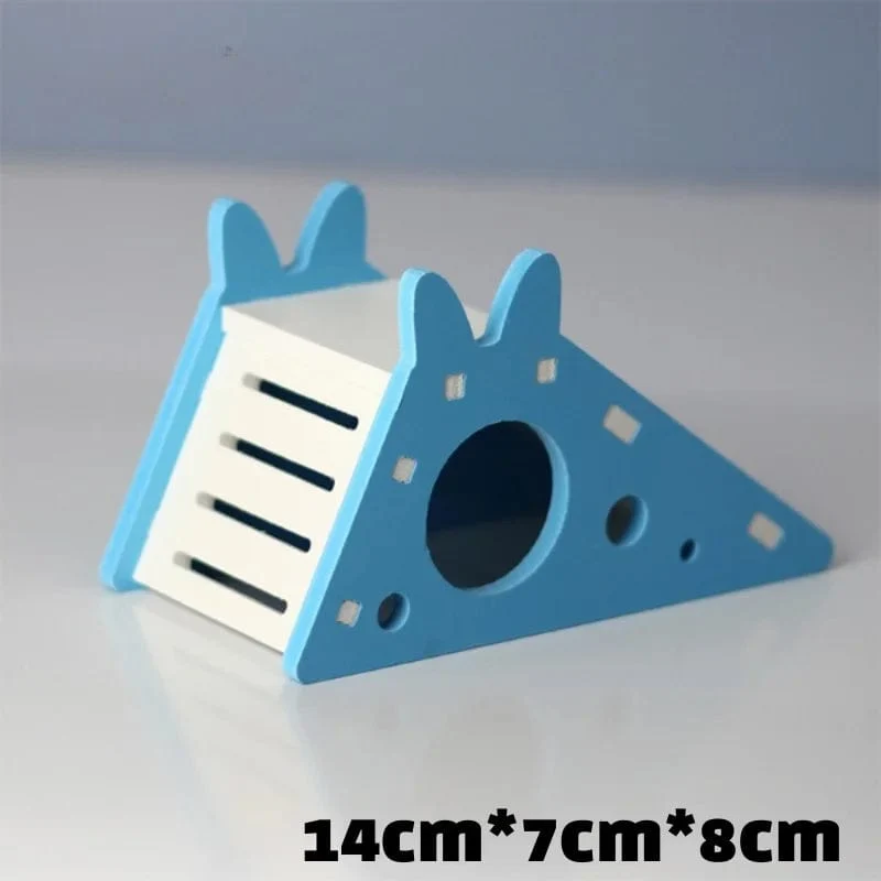 Hamsterspielzeug aus Holz, Regenbogenbrücke, Wippe, Schaukelspielzeug, Aktivität für Kleintiere, Kletterspielzeug, DIY-Zubehör für Hamsterkäfige