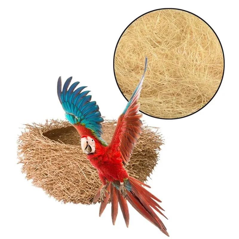 1 Paket 30g Jute Nistmaterial Nest/Faser Voliere Vögel Kanarienvögel Finken Nest gefüllt Gras Vogelkäfig Zubehör Dekoration