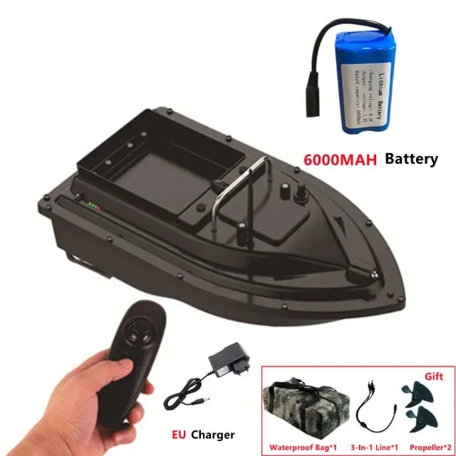 16GPS Nest Wasserdichtes Hochgeschwindigkeits-RC-Köderboot mit Fernbedienung, 2 kg Beladung, 500 m Festgeschwindigkeits-Kreuzfahrt, Nachtlicht, GPS-RC-Fischerboot