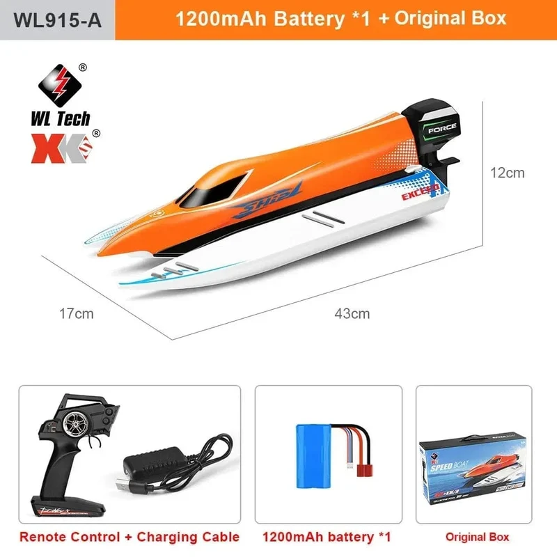 WLtoys WL916 WL915-A RC Boot 2.4 GHz 55 KM/H Bürstenlosen High Speed ​​Racing Schiff 2200 mAh Fernbedienung Schnellboot Spielzeug für Erwachsene