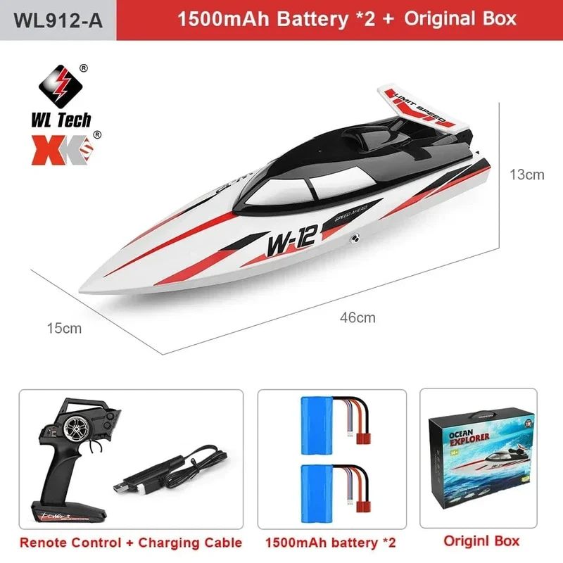 WLtoys WL916 WL915-A RC Boot 2.4 GHz 55 KM/H Bürstenlosen High Speed ​​Racing Schiff 2200 mAh Fernbedienung Schnellboot Spielzeug für Erwachsene