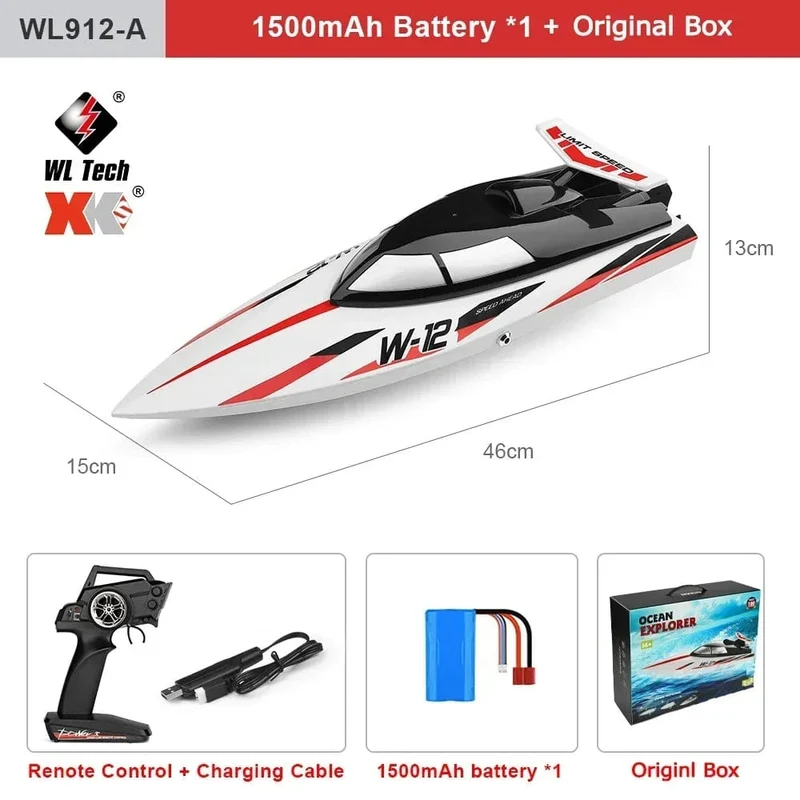 WLtoys WL916 WL915-A RC Boot 2.4 GHz 55 KM/H Bürstenlosen High Speed ​​Racing Schiff 2200 mAh Fernbedienung Schnellboot Spielzeug für Erwachsene