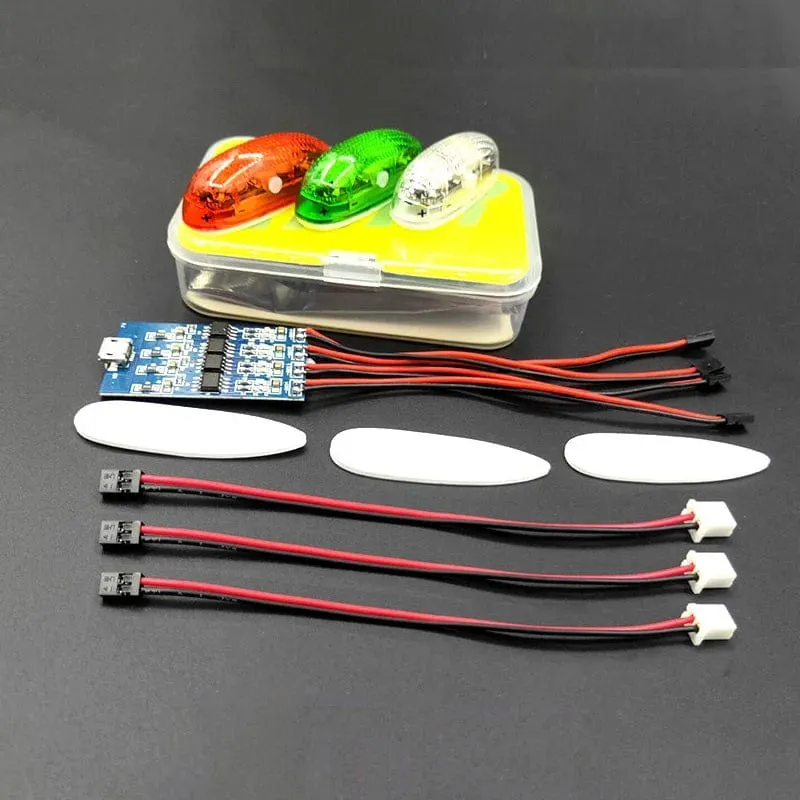 Wiederaufladbare ZMR Wireless Navigation Licht 1S 4 modi LED lichter für RC Flugzeug Hobby Flugzeug Drone Auto Boot Spielzeug teil